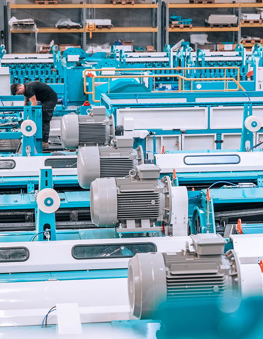 Vanhauwaert installaties overzicht - complete machines voor vezelverwerkingsindustrie